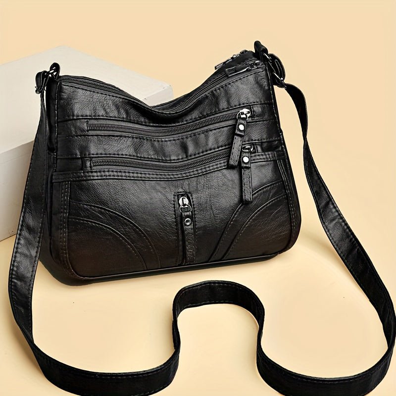 Aline | Practical Crossbody Zip Bag with Multiple Compartments