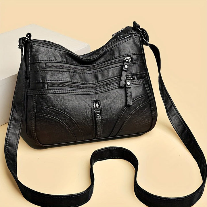 Aline | Practical Crossbody Zip Bag with Multiple Compartments