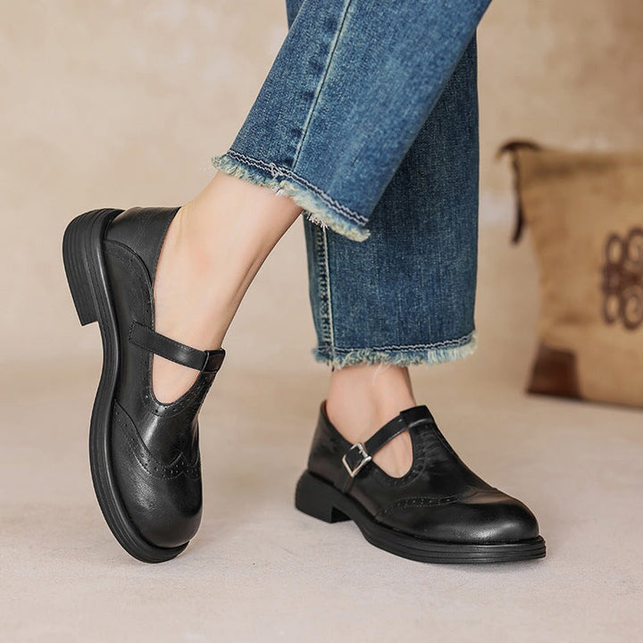 Mattea | Escarpins Mary Janes élégants en cuir