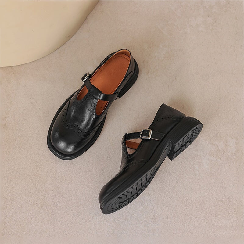 Mattea | Escarpins Mary Janes élégants en cuir