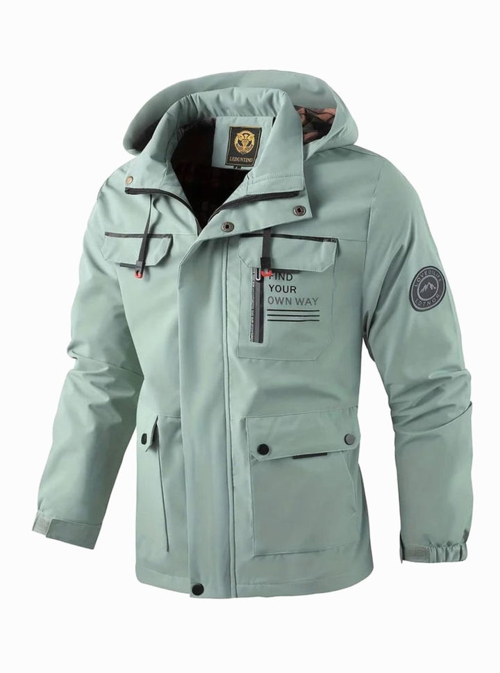 Reid | Veste imperméable isolante fiable pour homme avec capuche réglable