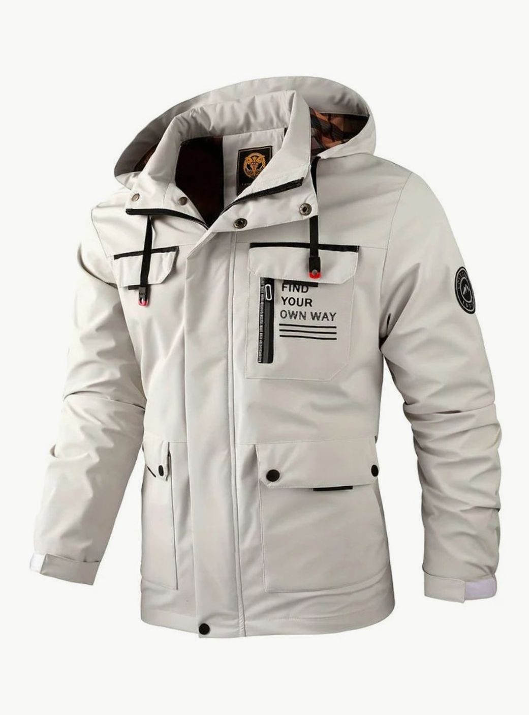 Reid | Veste imperméable isolante fiable pour homme avec capuche réglable