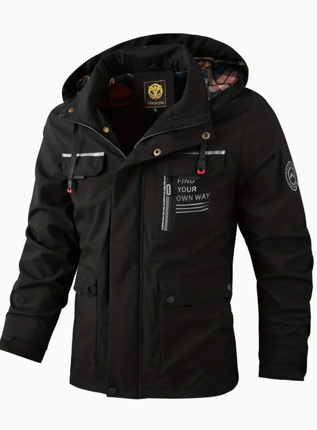 Reid | Veste imperméable isolante fiable pour homme avec capuche réglable