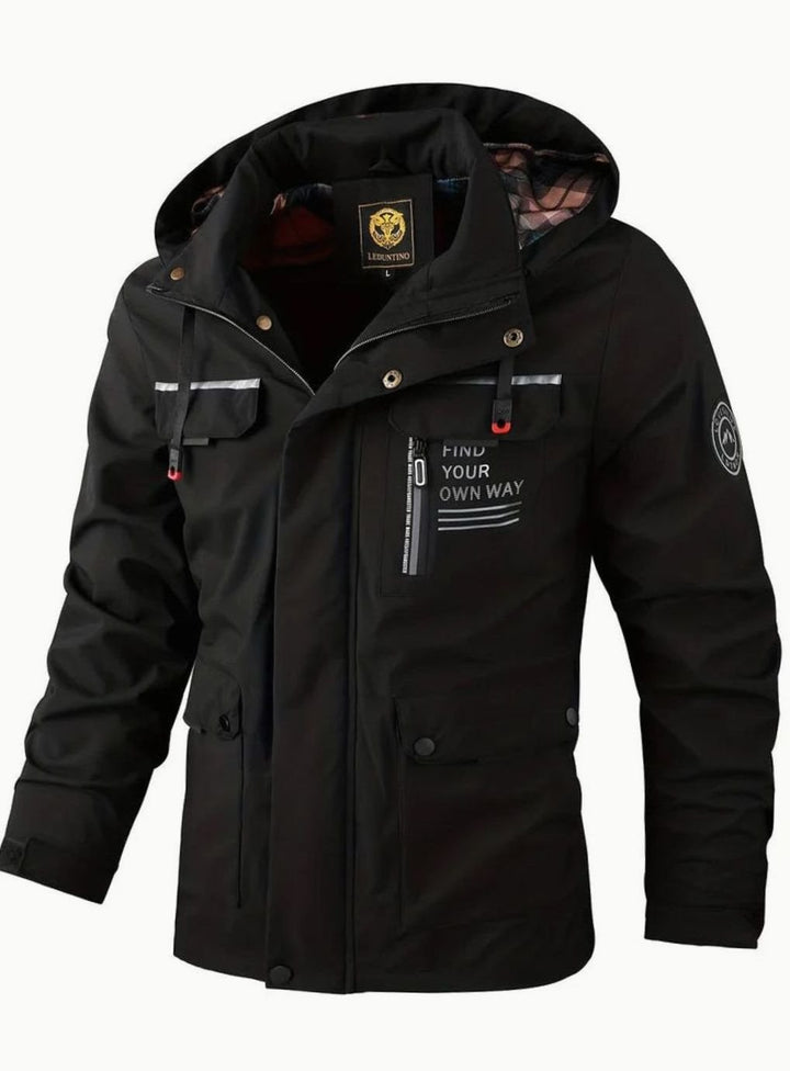Reid | Veste imperméable isolante fiable pour homme avec capuche réglable