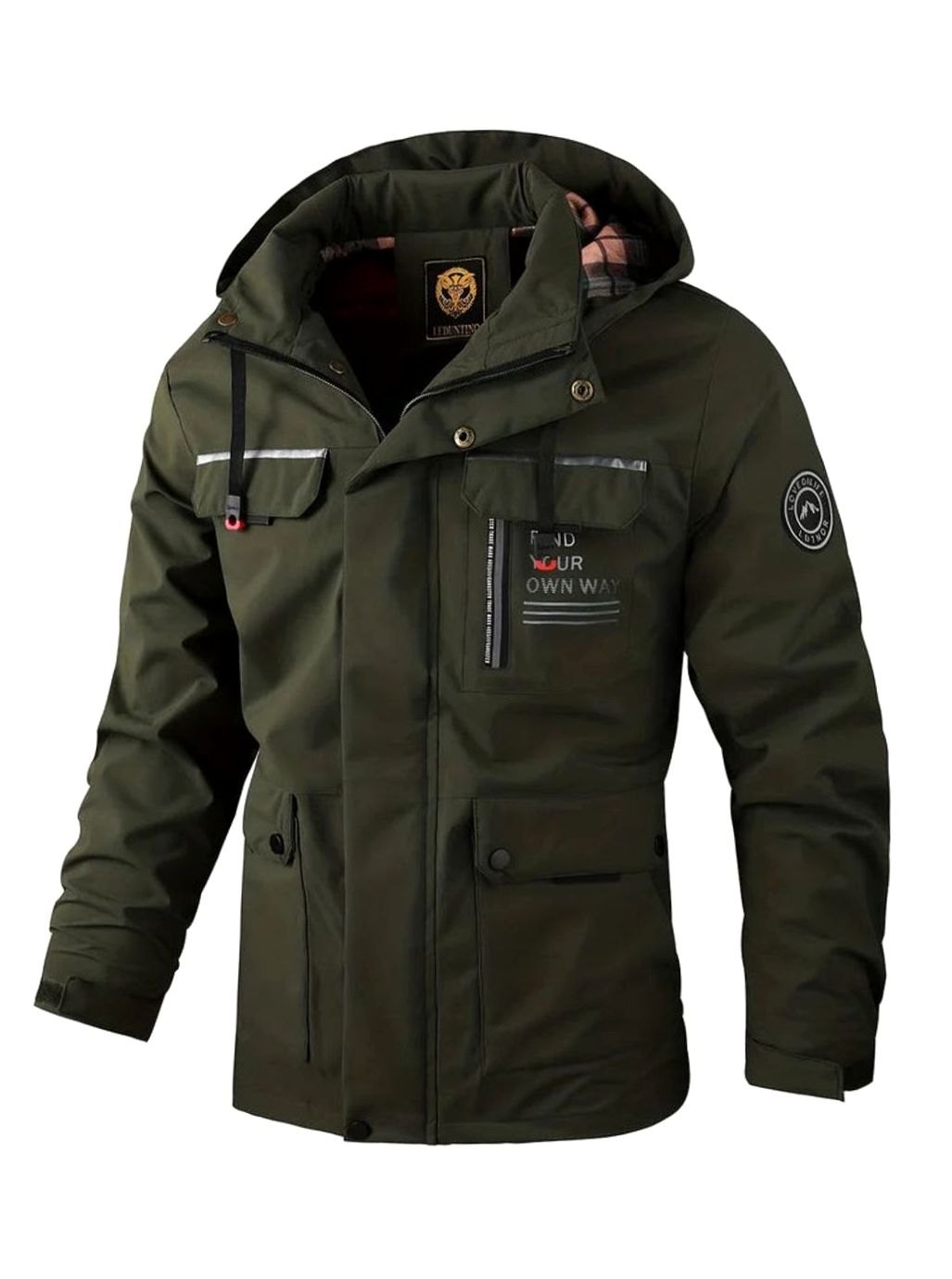 Reid | Veste imperméable isolante fiable pour homme avec capuche réglable