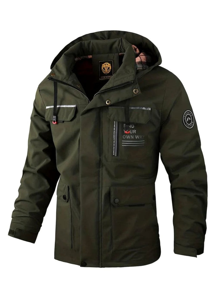 Reid | Veste imperméable isolante fiable pour homme avec capuche réglable