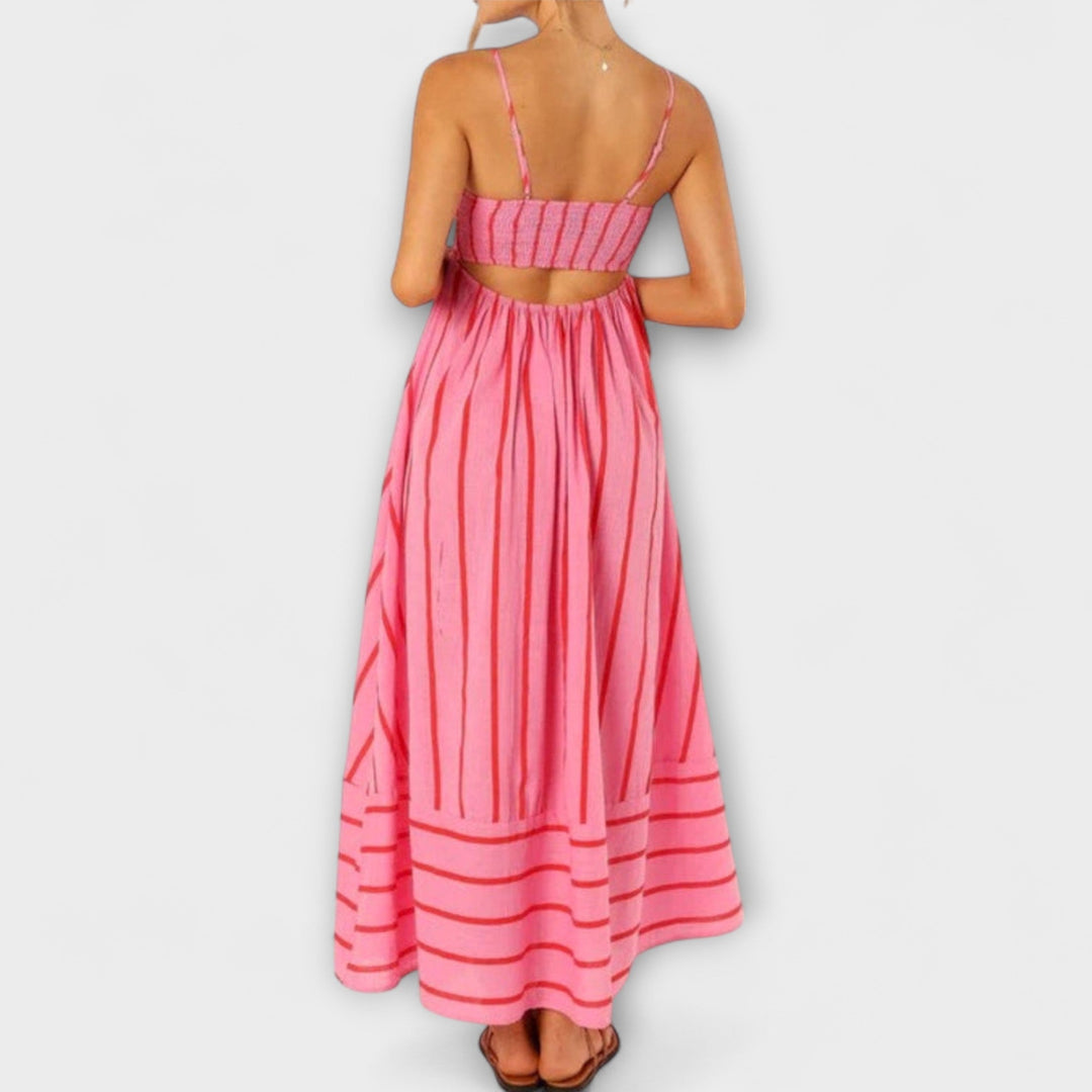 Svea - Robe maxi couleur Bare Bloom