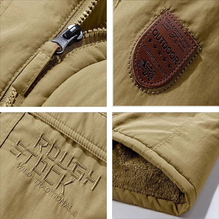 Clay | Hardy Men’s Insulated Waterproof Jacket with Detachable Hood