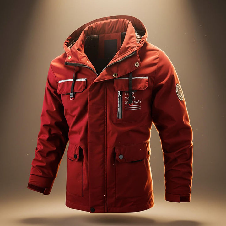 Cody | Tough Men’s Water Resistant Hooded Jacket with Reinforced Pockets