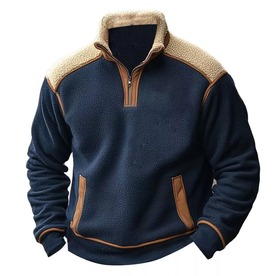 Ethan™ - Pull rétro à fermeture éclair Quartz