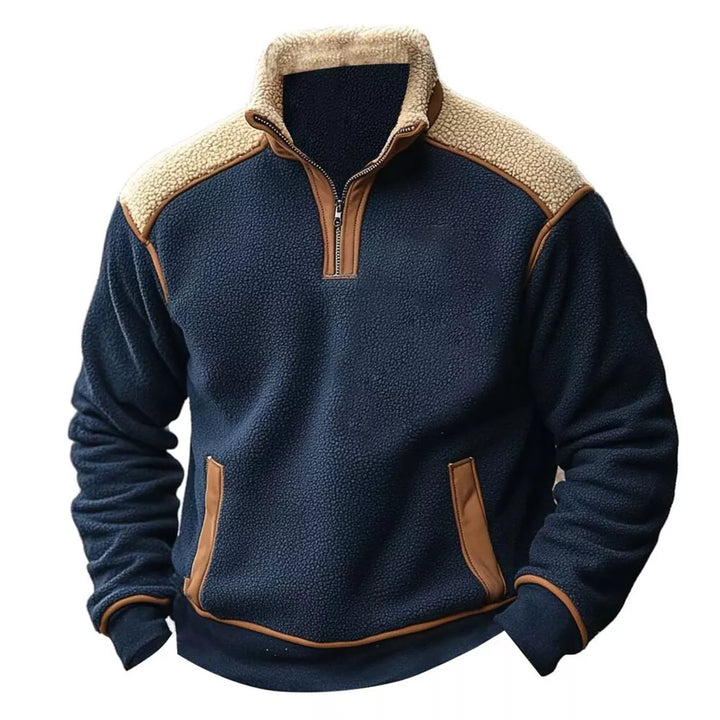 Ethan™ - Pull rétro à fermeture éclair Quartz