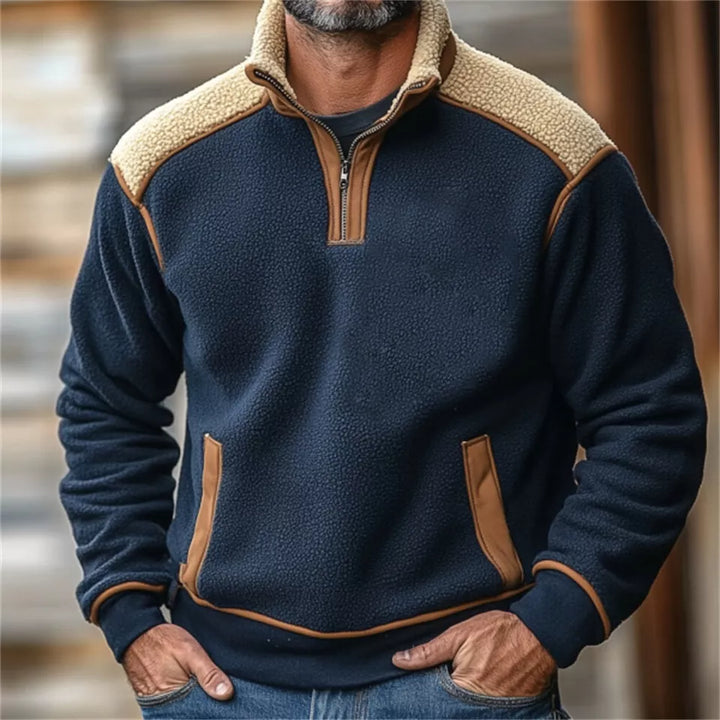 Ethan™ - Pull rétro à fermeture éclair Quartz