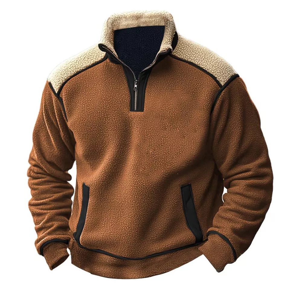 Ethan™ - Pull rétro à fermeture éclair Quartz