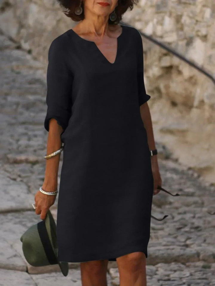 Dana | Robe à col en V qui cache le ventre