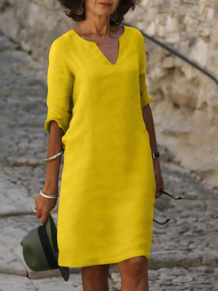 Dana | Robe à col en V qui cache le ventre