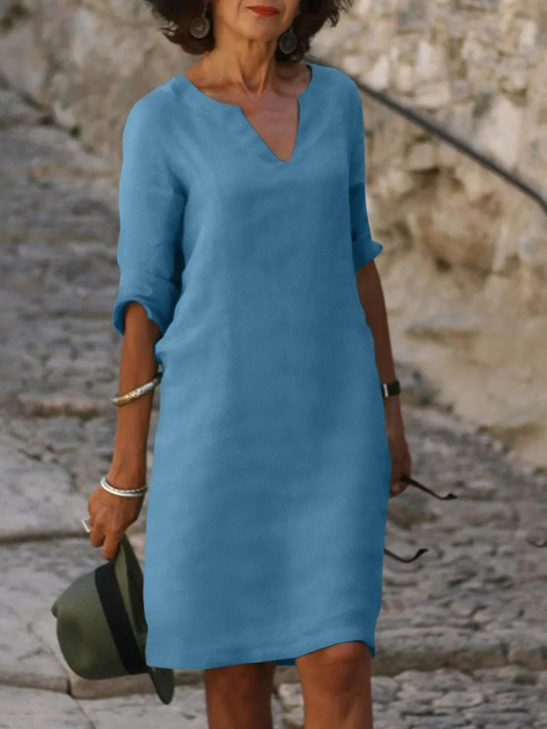 Dana | Robe à col en V qui cache le ventre