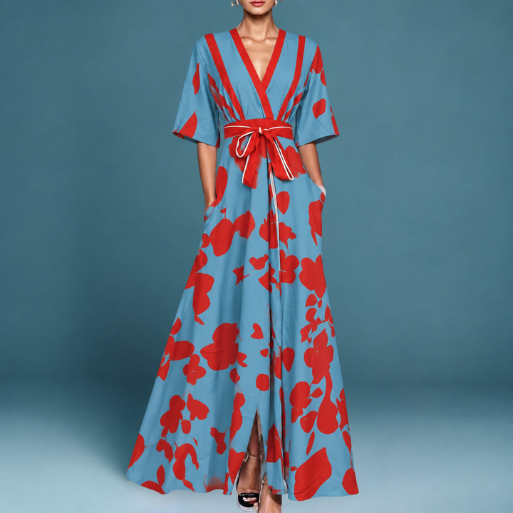 Sofia | Elegante Abito Maxi Floreale