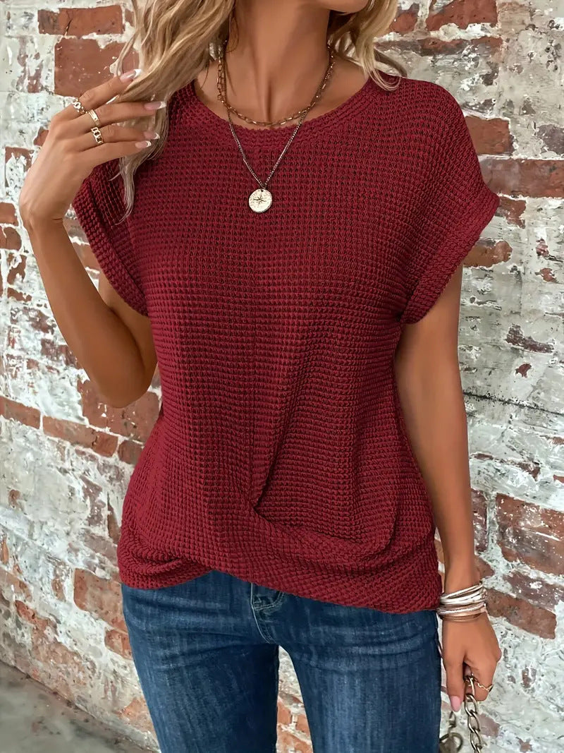 Sophie - T-shirt à col rond doux