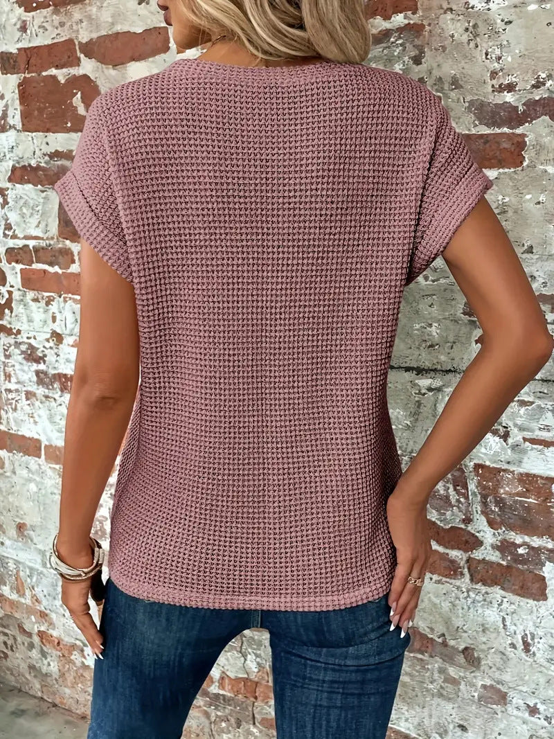 Sophie - T-shirt à col rond doux