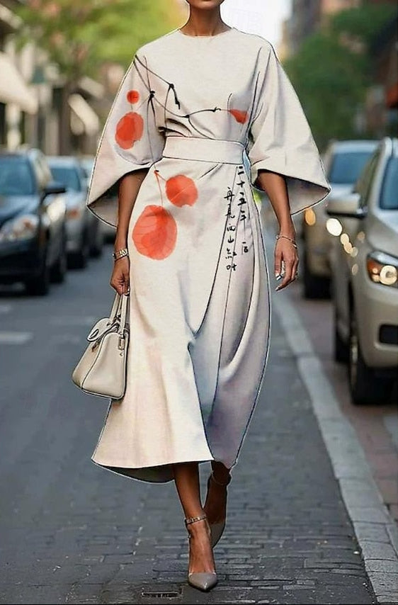 Angelica | Robe midi charme florale