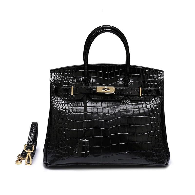 Victoria | Classic Leather Handbag with Multiple Pockets and Secure Closure