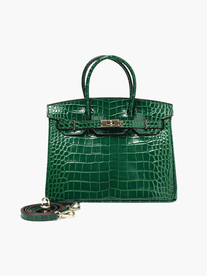 Victoria | Classic Leather Handbag with Multiple Pockets and Secure Closure