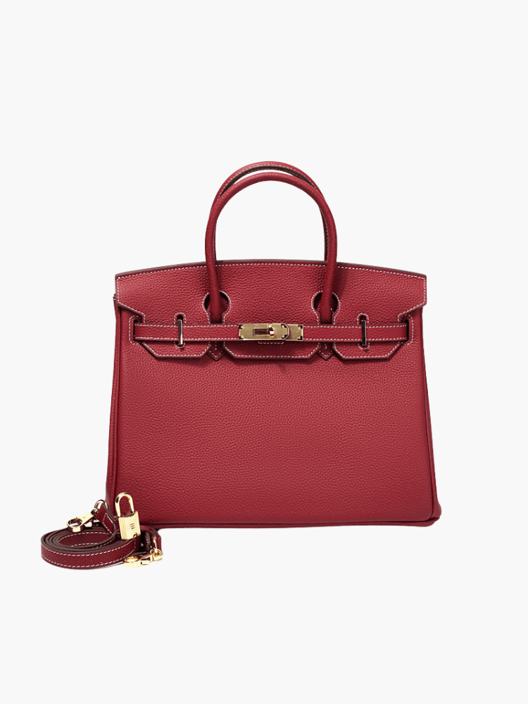 Victoria | Classic Leather Handbag with Multiple Pockets and Secure Closure