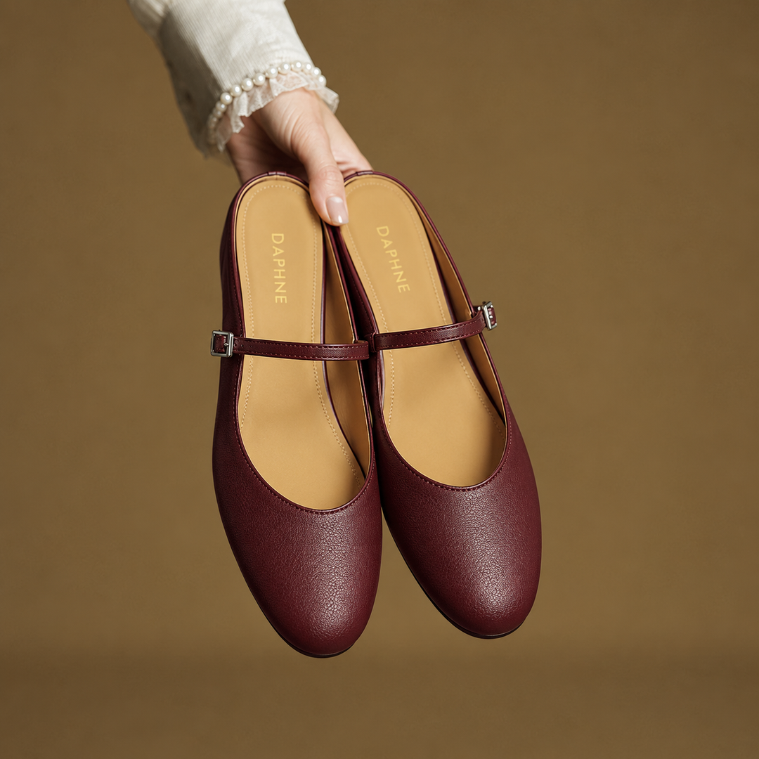 Thea Genuine Leather Mules