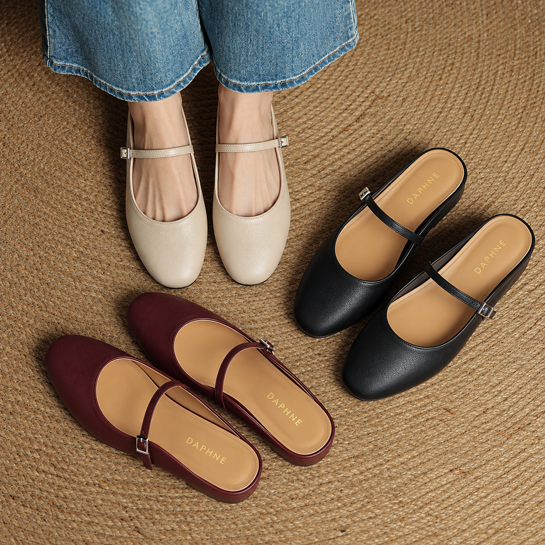 Thea Genuine Leather Mules