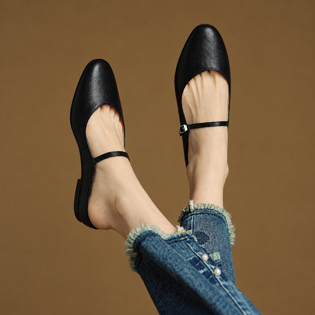 Thea Genuine Leather Mules
