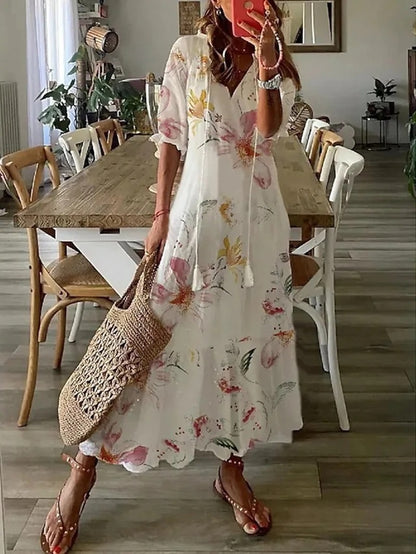 Dianna | Robe bohème couvrant le ventre