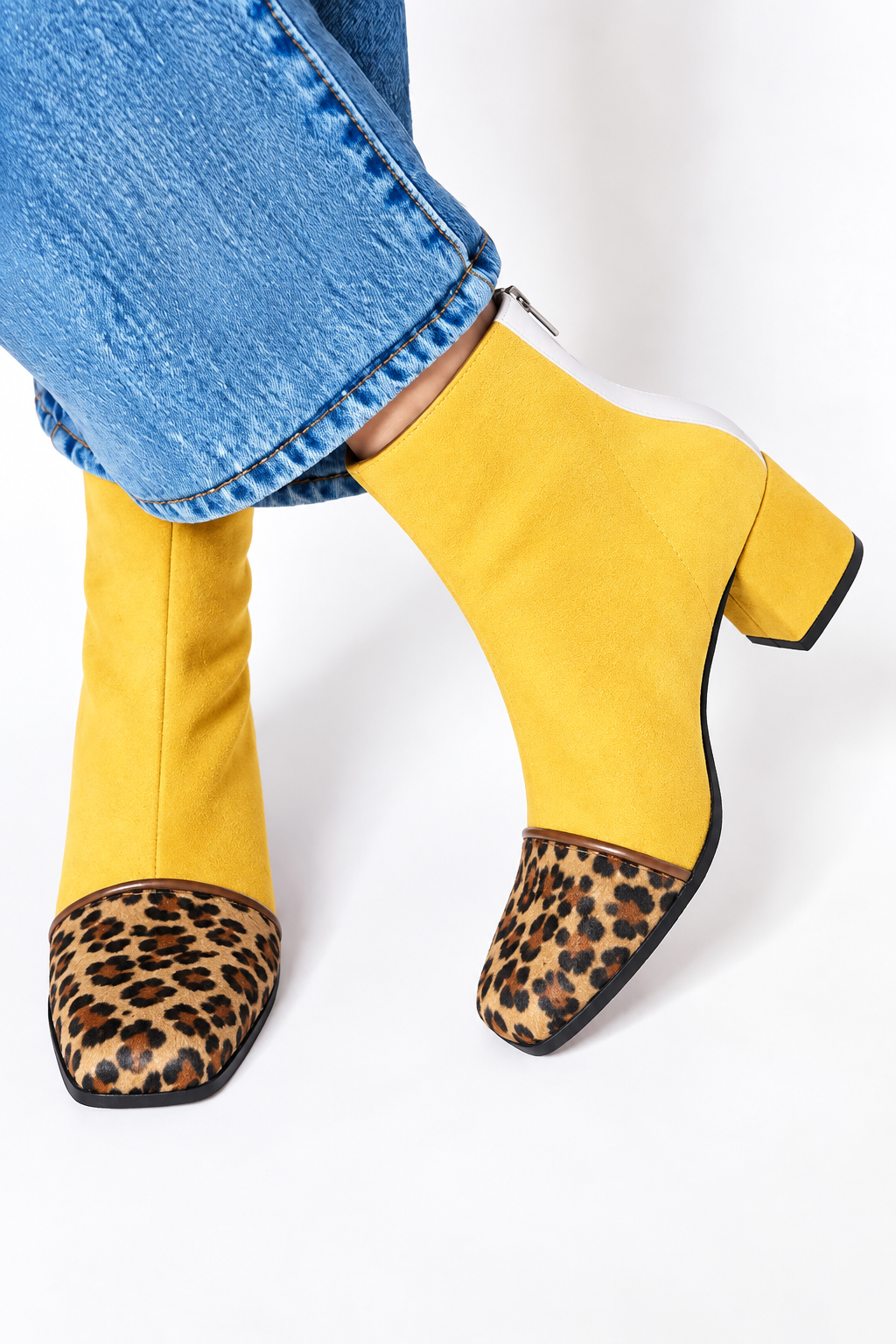 Victoria | Square toe heeled boots