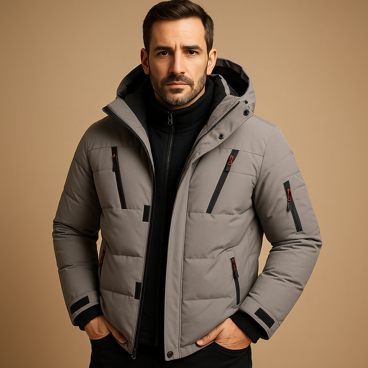 Anselm | Rugged Insulated Jacket with Thick Lining and Zip Closure