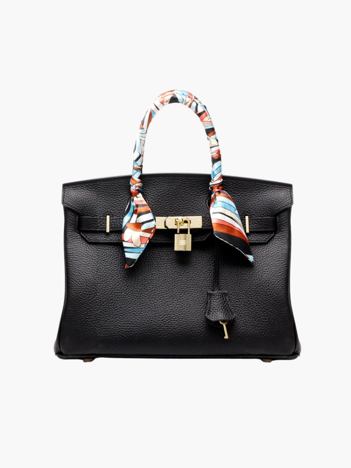 Victoria | Classic Leather Handbag with Multiple Pockets and Secure Closure