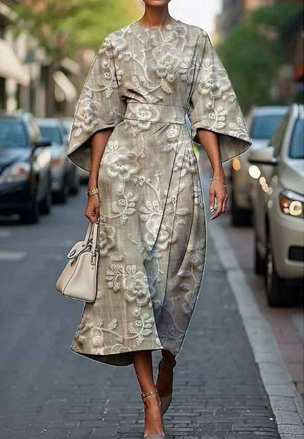 Angelica | Robe midi charme florale