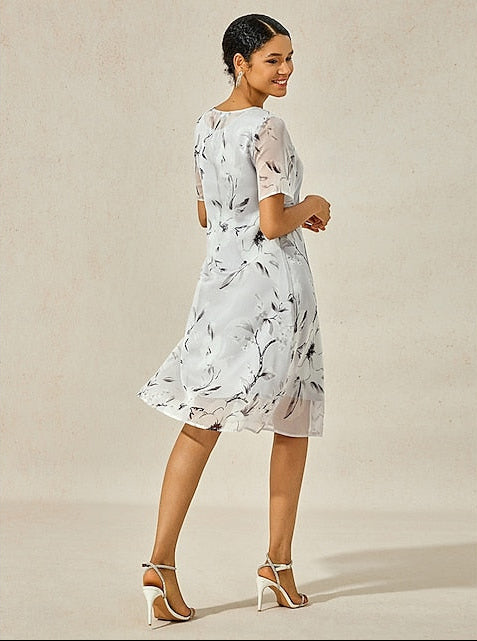 Chandra | Robe florale sophistiquée