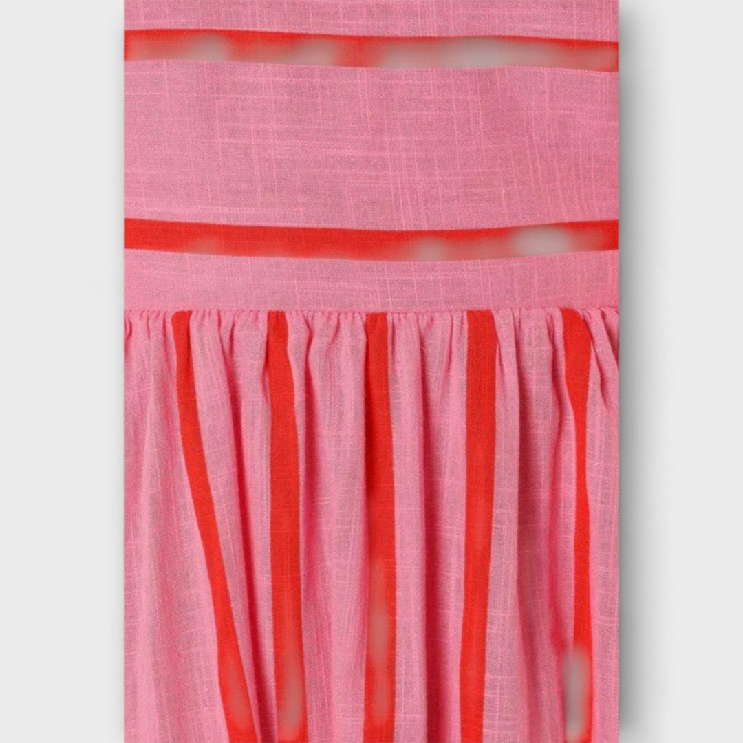 Svea - Robe maxi couleur Bare Bloom